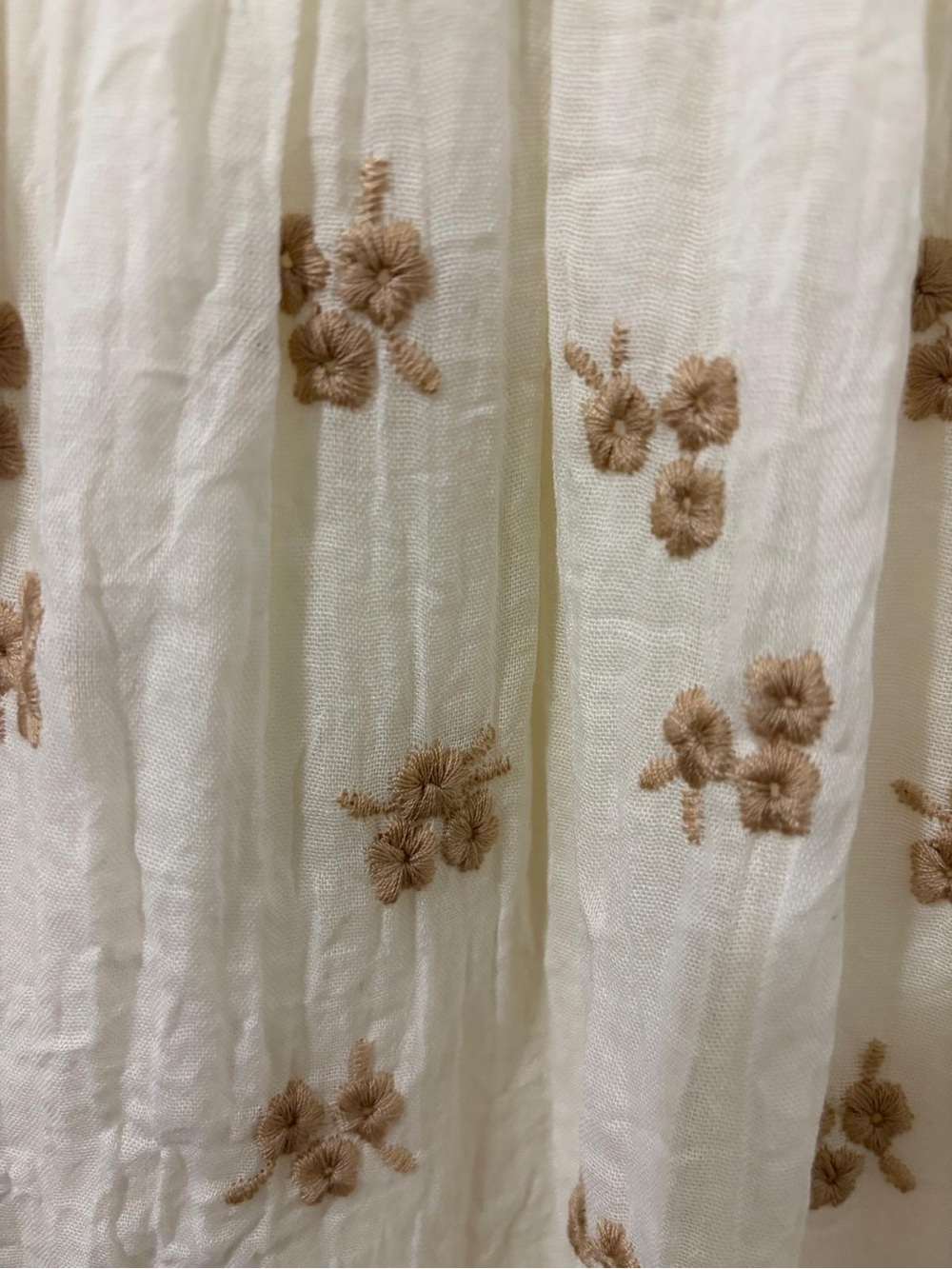 Altar'd State Cream Floral Smocked Maxi Dress with Tiered Skirt - Picture 9 of 12